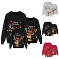 thumbnail image 6 of SUXIAN Matching Christmas Sweatshirt Family Print Long Sleeve Crew Neck Soft Moms and Kids Comfortable Casual Wear Celebrations Womens Sweatshirts, 6 of 7