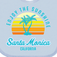 thumbnail image 4 of Inktastic Summer Enjoy the Sunshine Santa Monica California in Blue Boys or Girls Baby Bib, 4 of 4