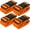 Orange, variant on 4 Pack Adjustable Luggage Straps for Suitcases - Secure Lock Travel Belts, 40''-78'' Fit, Easy Luggage (Green)