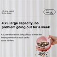 thumbnail image 3 of APP Control Automatic Pet Feeder,4.2L 2.4G WiFi Enabled Pet Feeder,Dual Bowl Automatic Pet Food Dispenser for Cats&Dog B, 3 of 5