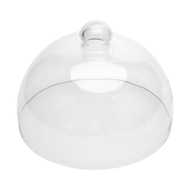 Cubierta de cúpula transparente para pastel, galletas, tapa de campana para pastel, cubierta de comida para vacaciones 17.5x24cm