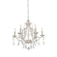 thumbnail image 2 of Artcraft Lighting CL1576AW Antique White Vintage Single-Tier Crystal Chandelier, 2 of 2