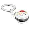 thumbnail image 1 of Rkxzt Clearance Sale Christmas Time Keychain Double-Sided Glass Ball Keychain Ornament, 1 of 1