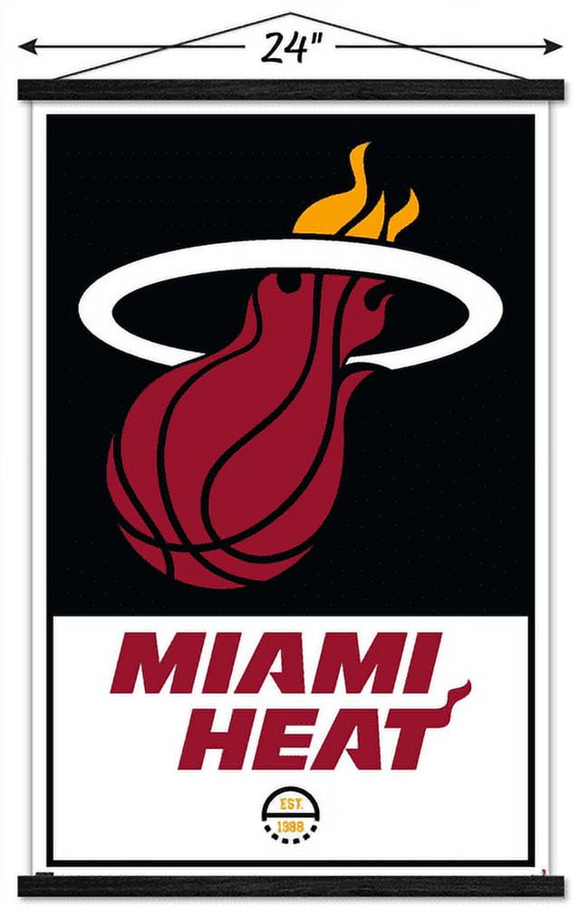 NBA Miami Heat Logo 21 Wall Poster, x