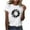 A-White, variant on Women's Sunflower Graphic Shirts - Ladies Graphic Tees Vintage Sunflowers Casual Short Sleeve Crew Neck Shirts Cute Floral Print T-Shirts Summer Tops