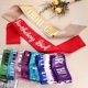 thumbnail image 4 of Uxcell Birthday Girls Sash with Pin Iridescent Sparkle Lettering Party Favors Supplies Decorations Accessories for Women Costume Gifts Sweet Birth Day, Navy Blue, 4 of 6