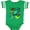 Football Green and White, variant on I Love My Daddy- 80s Retro Style Boys or Girls Baby Bodysuit