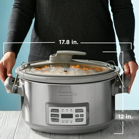 Photo 1 of ***PARTS ONLY*** BLACK+DECKER 7-Quart Digital Slow Cooker with Temperature Probe + Precision Sous-Vide , Stainless, SCD7007SSD