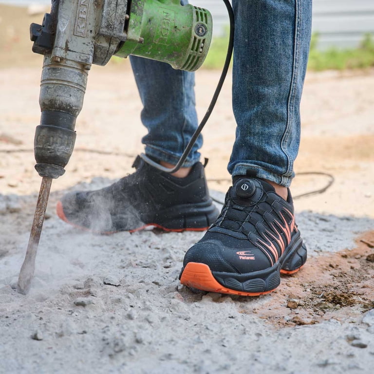 Netanac Steel Toe Shoes for Men Women, Lightweight Wide Work  display picture 1