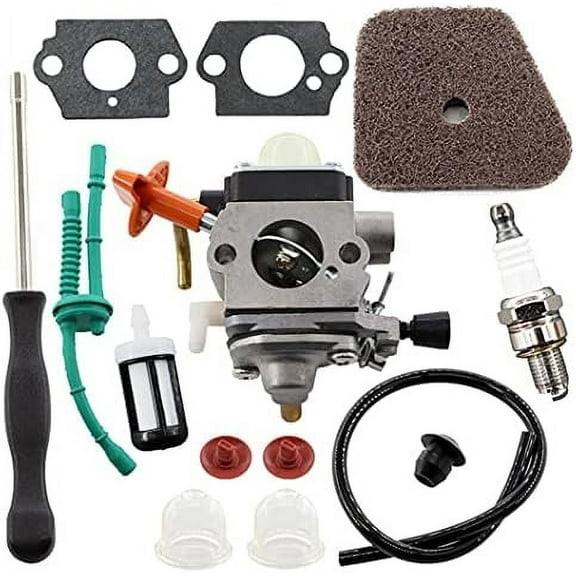Carburetor Kit for Sthil FS87 FS90 FS100 FS110 FS130 HL95 HL100 HT100 HT101 KM90 KM100 KM110 SP90 Thread Trimmer 4180-120-0610 Replacement with Air Filter Screwdriver
