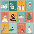 thumbnail image 2 of Tarjeta de regalo de gato divertido de Navidad Tarjetas de felicitación creativas lindas para mascotas Adornos navideños, 2 of 8