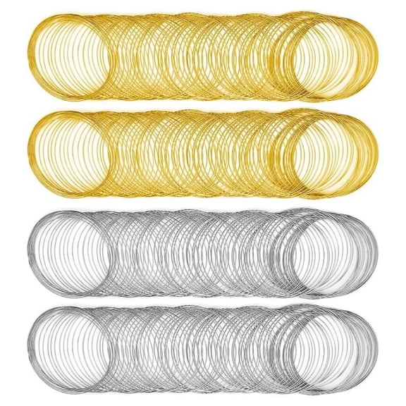 Memory Beading Wire Jewelry Wire Steel Memory Wire 400 loops 2 Color