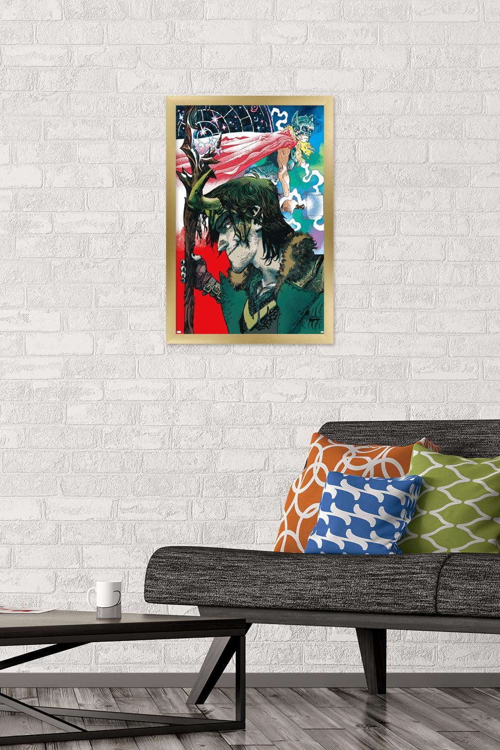 Marvel Comics - Loki - Mighty Thor #2 Wall Poster, 14.725" x 22.375", Framed