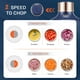 thumbnail image 4 of Procesador de alimentos Bear, picadora eléctrica de alimentos, 2 tazones de vidrio, 400 W, 4 of 8