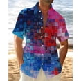 thumbnail image 2 of Nuevas camisas hawaianas para hombre, camisas casuales de verano con estampado 3D de atardecer, camisas de manga corta con solapa, blusas de calle, ropa para hombre y mujer, 2 of 5