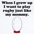 thumbnail image 2 of CafePress - Play Rugby Like My Mommy Body Suit - Baby Light Bodysuit, Size Newborn - 24 Months, 2 of 4