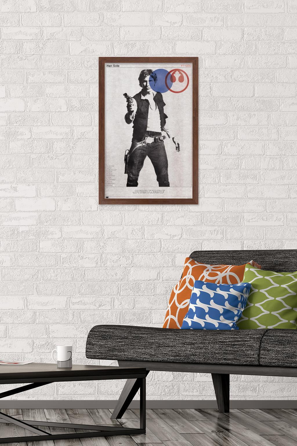 Star Wars: Mid-century Modern - Han Solo Wall Poster, 22.375\, image size:1024x1536
