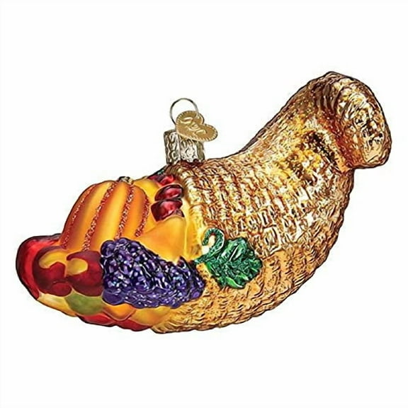 Old World Christmas Ornaments Cornucopia Glass Blown Ornaments for Christmas Tree