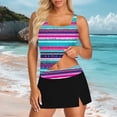 thumbnail image 5 of cocolona Womens Modest Tankini Swimsuits Fashion Floral Print 3 Piece Bathing Suit with Skirt Vacation Beach Swimwear, 5 of 5