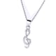 thumbnail image 1 of Collar con colgante de nota de plata de ley s925, colgante de nota rítmica, collar para mujer Sincero Electrónica, 1 of 5