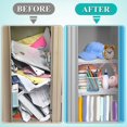thumbnail image 4 of 4 Pcs School Locker Shelf Organizer - Adjustable Locker Divider Mate Easy to Install for Extending Locker Use Space, 4 of 6