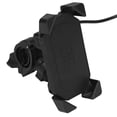 thumbnail image 3 of Handlebar Cell Phone Clamp, Handlebar Phone Holder 360 Rotation 4 Claws Type Safe Driving  For Motorbike ATV UTV, 3 of 8