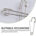 thumbnail image 3 of Redempat Simple Design Party 37mm Sweater Cardigan Safety Pin Shawl Scarf Fixture Clip Brooch Handkerchief Infant Nappy Clips, 3 of 6