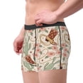 thumbnail image 2 of Uemuo Floral Cowboy Boots Pattern Men's Boxer Briefs,Trunk Anti-Chafing,Comfortable, Durable, and Stylish Underwear-Small, 2 of 9