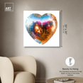 thumbnail image 5 of Disco Heart Canvas Pop Art Prints by Art Remedy, Gallery Wrapped, 30" x 30", 5 of 7