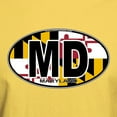 thumbnail image 3 of CafePress - Maryland MD Oval (W/Flag) Light T Shirt - Men's Classic Graphic T-Shirt, 3 of 4