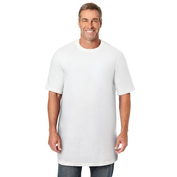 KingSize Men's Big & Tall Shrink-Less Lightweight Longer-Length Crewneck T-Shirt