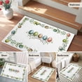 thumbnail image 5 of Green Eggs Easter Entryway Rug 2'x3'&nbsp; Non Slip Front Door Mats, Leaves Elegant Pastoral Botanical Entrance Rugs Indoor Outdoor Carpet, Washable Floor Mats Small Area Rug for Bedroom Kitchen, 5 of 8