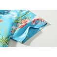 thumbnail image 6 of SSLR Big Boys Flamingos Hawaiian Shirt Button Down Shirt Short Sleeve Luau Shirt for Kids, 6 of 8