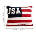 thumbnail image 3 of Eolstice Independence Day Cushion, Patriotic Throw Pillow For Home Sofa, Red White Blue Decorative Backrest Pillow, For Living Room Couch, 4th Of July Decor, 3 of 6