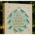 thumbnail image 6 of 2025 Sea Glass Bird Advent Calendar 24 Days Holiday Themed Ornament Surprises Festive Christmas Countdown Calendar Decorative Sea Glass Ornaments For Display & Gifting, White, 1set, 6 of 10