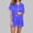 Blue, variant on Royisotas Womens Pajamas with Pockets Pjs Comfy Button Down Turndown Collar 2 Piece Pajama Sets for Women Dressy