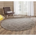 thumbnail image 3 of Tunisia Ivory Square Rug-Color:Dark Brown,Shape:Round,Size:6' X 6', 3 of 3