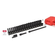 TEKTON 3/8 Inch Drive 6-Point Impact Socket Set, 41-Piece (6-24 mm) | SID91401