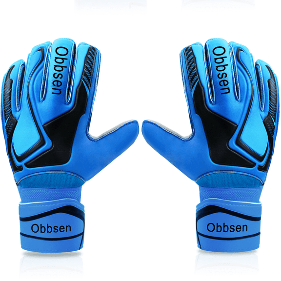 Obbsen Youth&Adults Soccer Goalie Gloves with Finger Protection, Soccer Goalkeeper Gloves for Kids, 3 Colors, Size 5/6/7/8/9/10