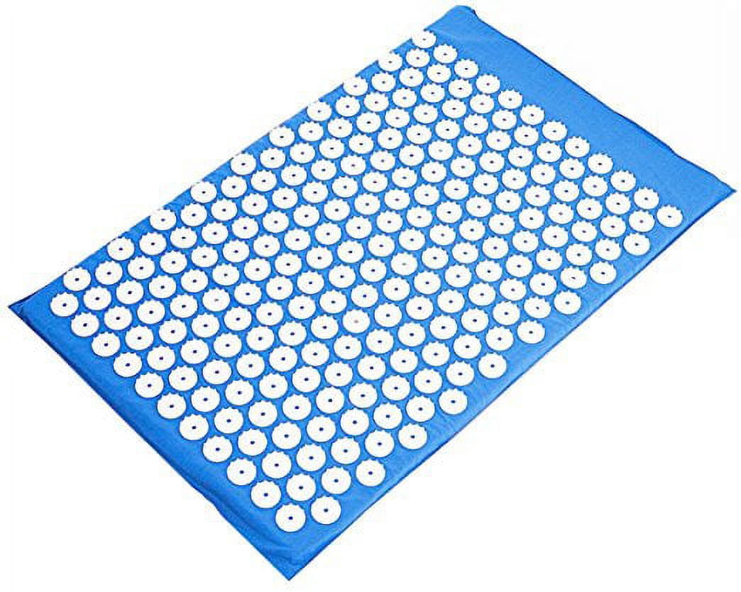 BalanceFrom Acupressure Yoga Mat and Pillow Set for Back and Neck Pain Relief and Muscle Relaxation Massage