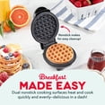 thumbnail image 3 of Dash Mini Waffle Maker - 4” Waffle Mold, Nonstick Waffle Iron with Quick Heat-Up, Nonstick Surface - Perfect Mini Waffle Maker for Kids and Families, Just Add Batter, Black, 3 of 5