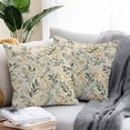 thumbnail image 2 of Throw Pillow Covers 24x24 Inch Set of 2, Sage Green Yellow Botanical Waterproof Outdoor Pillow Covers, Spring Summer Vintage Decorative Cushion Pillowcases for Couch, Sofa, Bed, Garden, Patio, 2 of 9