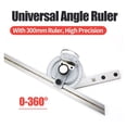thumbnail image 3 of 360 Degree Universal Angle Ruler Bevel Protractor Angle Measuring Instrument With Magnifying Glass Goniometer Woodworking Tools, 3 of 8