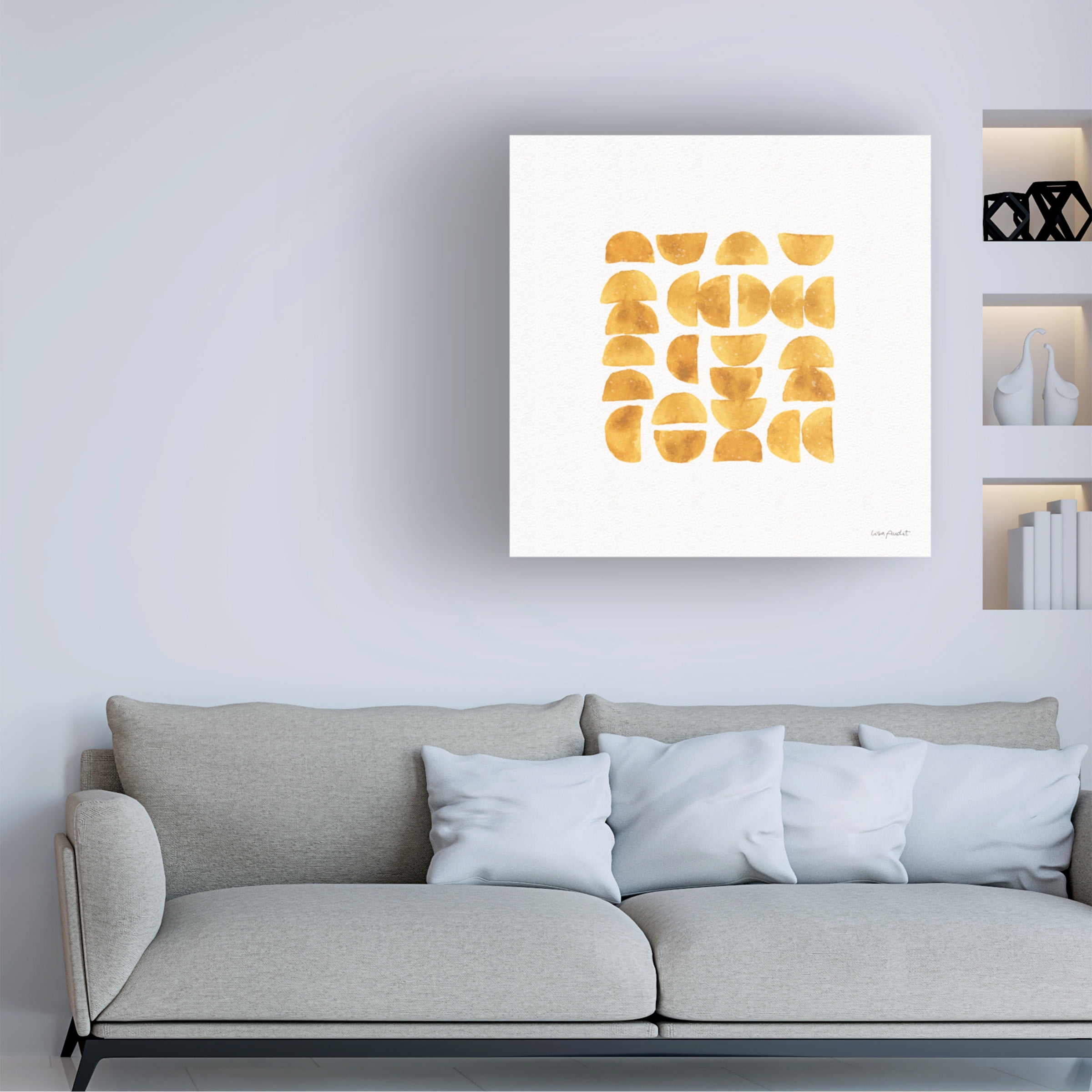 Lisa Audit 'Happy Yellow 11' Canvas Art