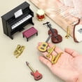 thumbnail image 3 of Ensemble d'Instruments de Musique Miniatures 12 Pcs Modèles d'Instruments de Musique Miniatures Accessoires Décoratifs, 3 of 5