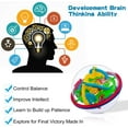 thumbnail image 3 of Maze Ball 3D Interactive Maze Game (12cm,4.7'') with 100 Challenging Barriers 3D Labyrinth Ball Puzzle Kids Toys Magical Brain Teasers Puzzle Ball, for Ages 9 and Up, 3 of 7
