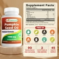 thumbnail image 2 of Best Naturals Pumpkin Seed Oil 1000 mg 90 Softgels, 2 of 6