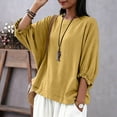 thumbnail image 2 of Sexlip Women's Top Comfortable Wear Everyday Versatile Wear Easy Care Fabric Fashion Forward Modern Style Classic Design Yellow XL, 2 of 7