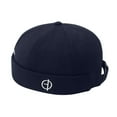thumbnail image 5 of Floleo Unisex Skullcap Hat Fashionable Dome Brimless Hip-hop Street Casual Versatile Baseball Sailor Hat(Navy,Free Size), 5 of 5