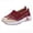 Red, variant on BADHUB Women's Orthopedic Sneakers Breathable Soft Shoes Casual Mesh Slip On Women's Woven Orthopedic Breathable Soft Shoes Black 39